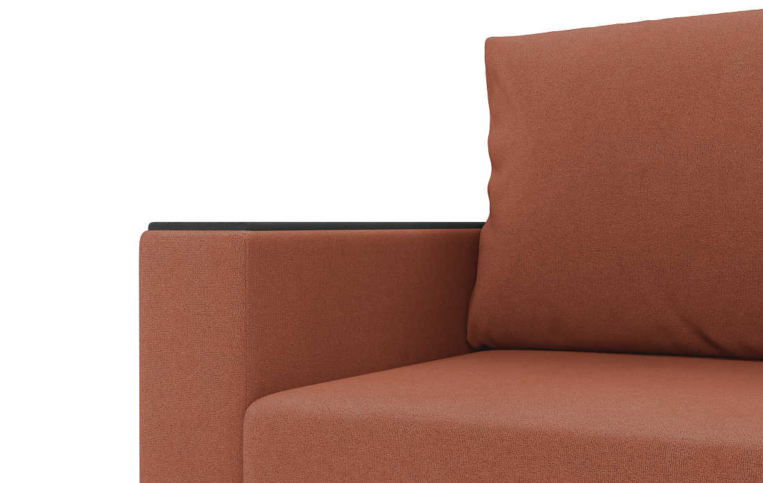 Гермес / Диван - кровать 3-х мест велюр велутто кирпичный